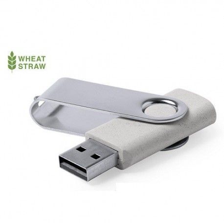 Memorias USB Giratoria Trigo Metal